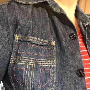 Denim Jacket/ Shirt Cool Embroidered True 70’s Vintage in Excellent Condition